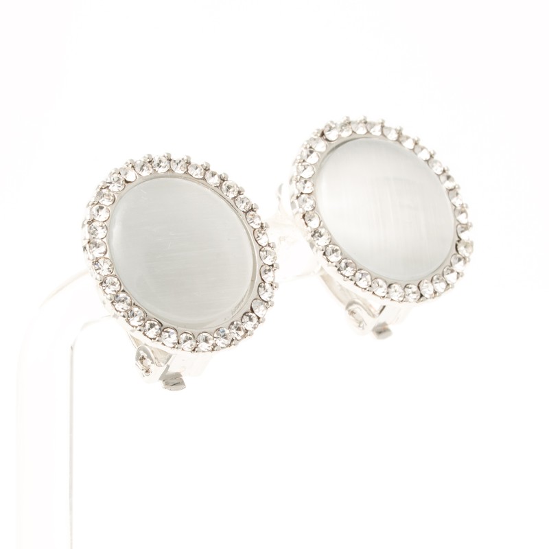 klipši ar rodija pārklājumu Fashion Yewelry