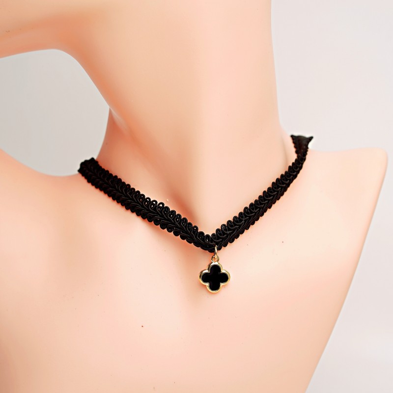 Čokeris Fashion Yewelry dekoratīvais ar kulonu