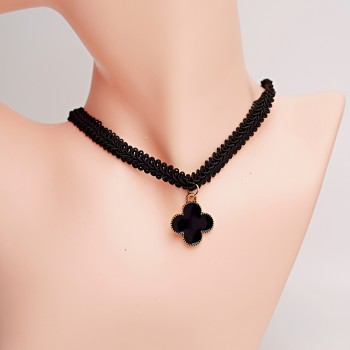 Čokeris Fashion Yewelry dekoratīvais ar kulonu