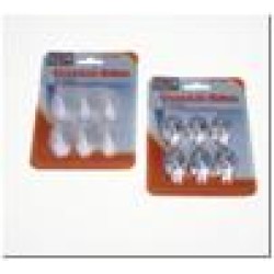 Universālu āķu komplekts REINEX PACK pašlīmējošie balta vai hroma krāsa (6 gab.)