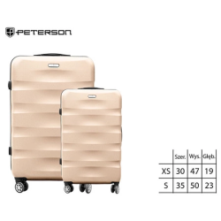 Koferu komplekts PETERSON (ABS peacock) 2 gab.