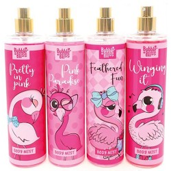 Ķermeņa aromatizējošs sprejs-miglājs Bubble Bliss BODY MIST 250ml meiteņu ar flamingo attēlu