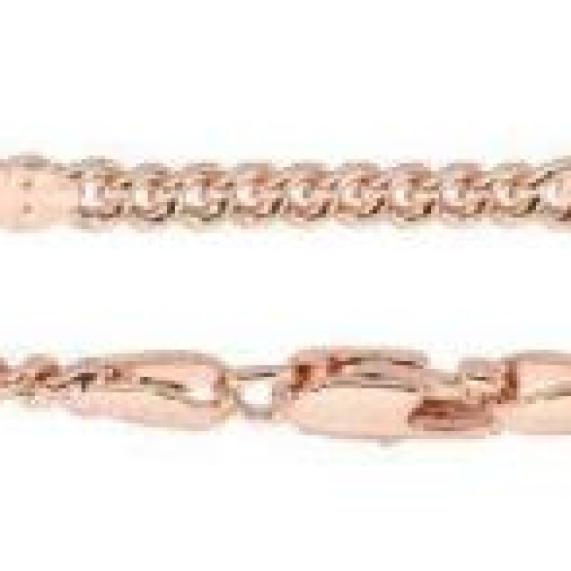 Apzeltītā ķēdīte Klasisks pinums ar Saules staru Fancy posmiem