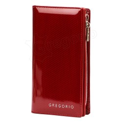 Sieviešu ādas naudas maks GREGORIO lakots