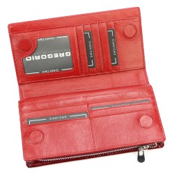 Sieviešu ādas naudas maks GREGORIO lakots