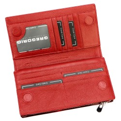 Sieviešu ādas naudas maks GREGORIO lakots