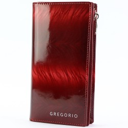 Sieviešu ādas naudas maks GREGORIO lakots
