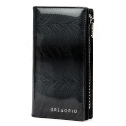 Sieviešu ādas naudas maks GREGORIO lakots