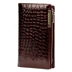 Sieviešu ādas naudas maks GREGORIO lakots