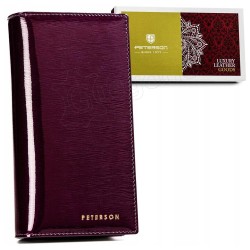 Sieviešu ādas naudas maks Peterson lakots