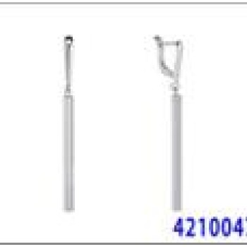 Auskari ar rodija pārklājumu