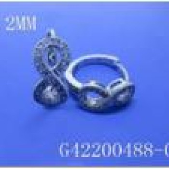 Auskari ar rodija pārklājumu