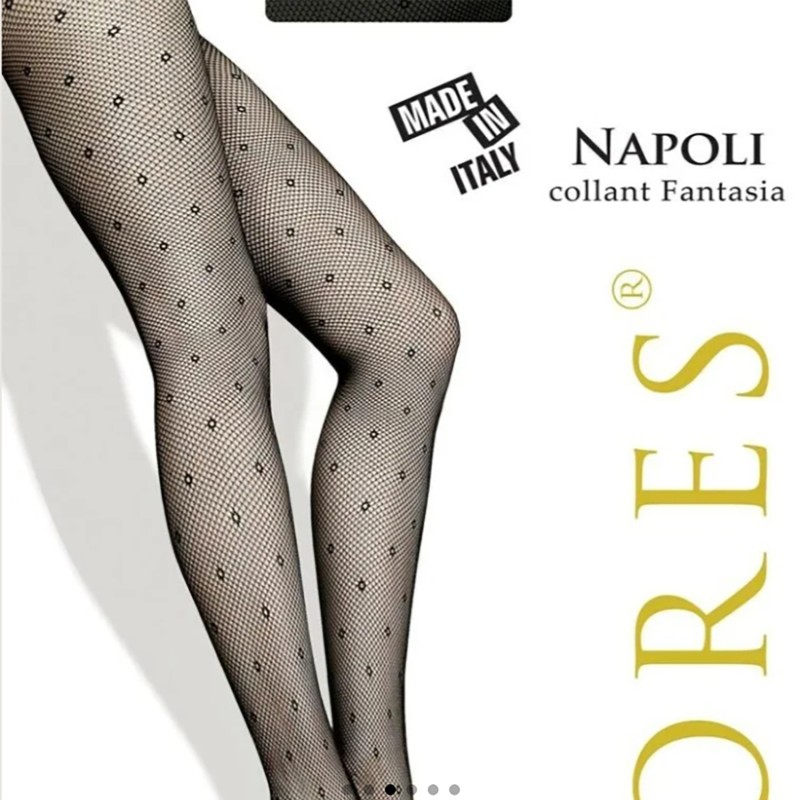 LORES NAPOLI  tīkliņa zeķubikses ar punktveida rakstu