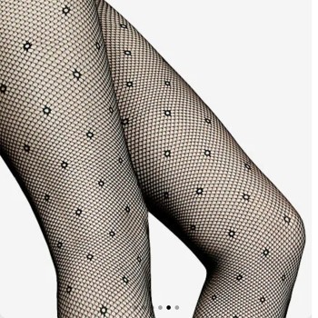 LORES NAPOLI  tīkliņa zeķubikses ar punktveida rakstu