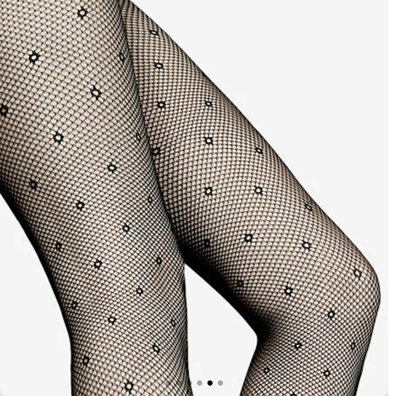 LORES NAPOLI  tīkliņa zeķubikses ar punktveida rakstu