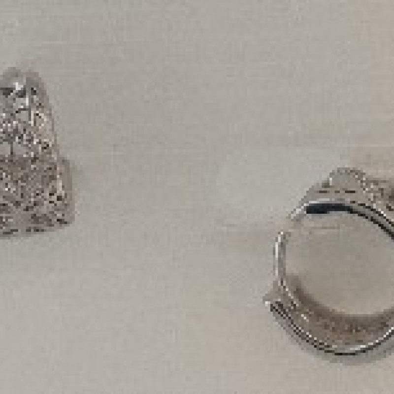 Auskari ar rodija pārklājumu