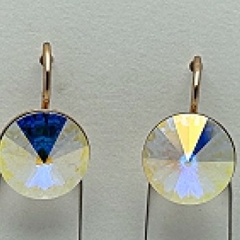 SWAROWSKI auskari apzeltīti