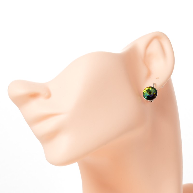 SWAROWSKI auskari ar rodija pārklājumu