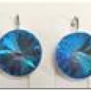 SWAROWSKI auskari ar rodija pārklājumu