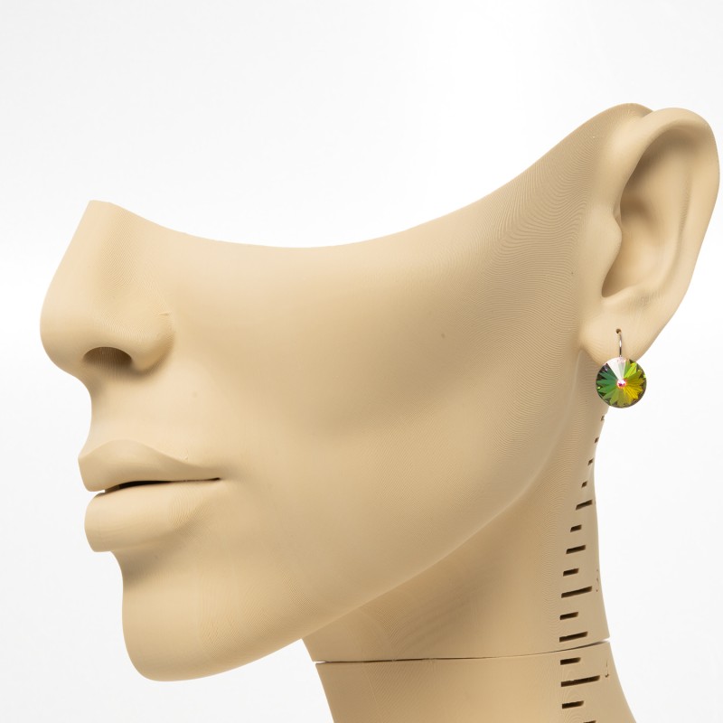 SWAROWSKI auskari ar rodija pārklājumu