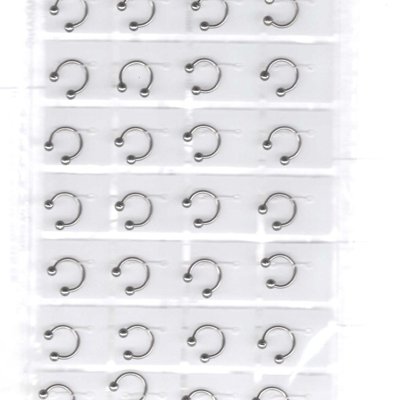 Deguna pīrsings pakāviņš ar 2 bumbiņām galos