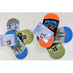 Zeķes-pēdiņas zēniem N&T neslīdošas (3 pāris)