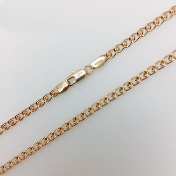 Apzeltītā ķēdīte Love austu stiepļu posmu pinums