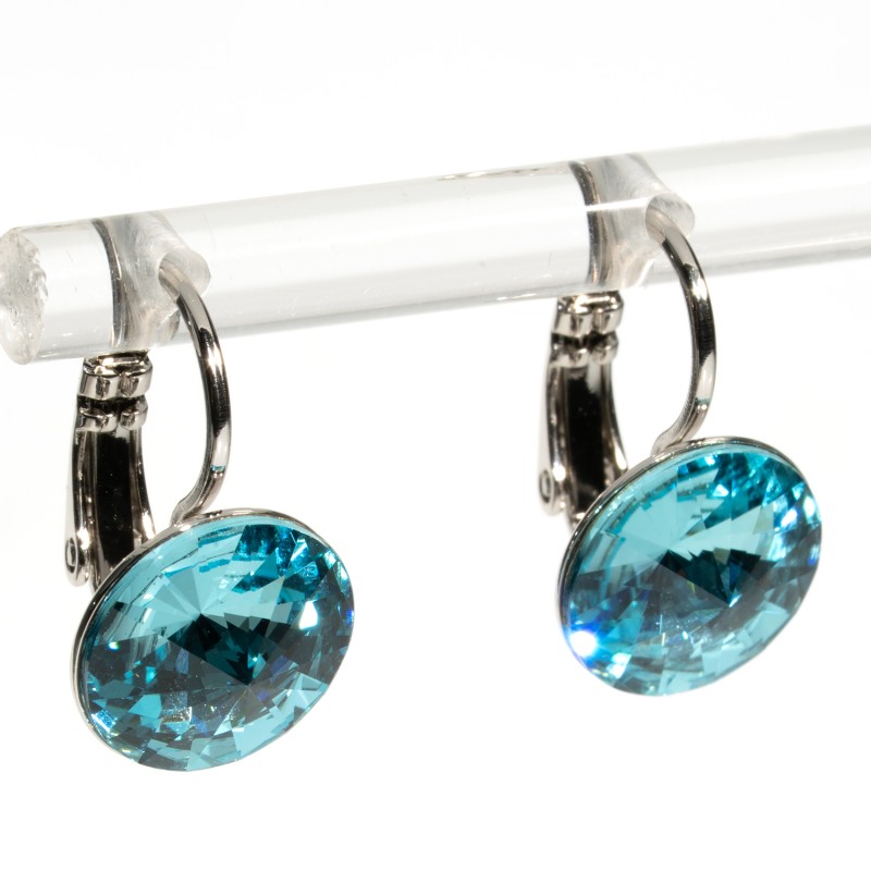 SWAROWSKI auskari ar rodija pārklājumu