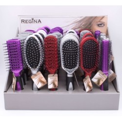 Matu ķemme REGINA gumijoti rokturi (6 veidi)
