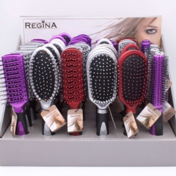 Matu ķemme REGINA gumijoti rokturi (6 veidi)