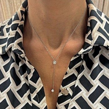 Kaklarota ar rodija pārklājumu (sudraba krāsā)