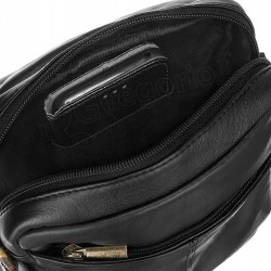 Vīriešu plecu soma PETERSON dabīgā āda