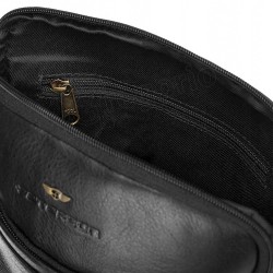 Vīriešu plecu soma PETERSON dabīgā āda