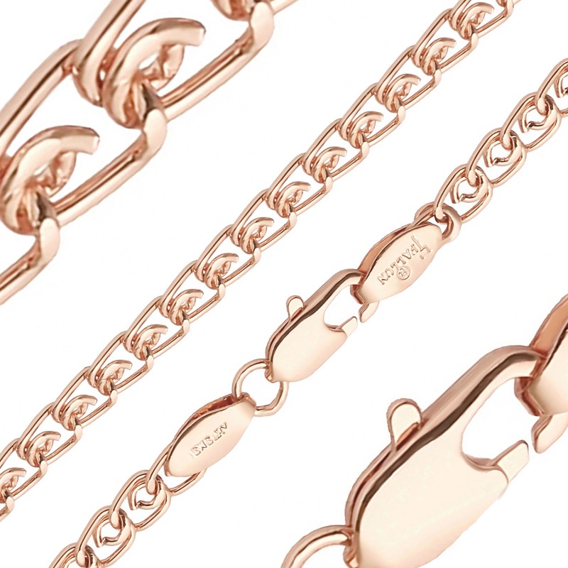 Apzeltītā ķēdīte Love austu stiepļu posmu pinums