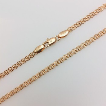 Apzeltītā ķēdīte Love austu stiepļu posmu pinums