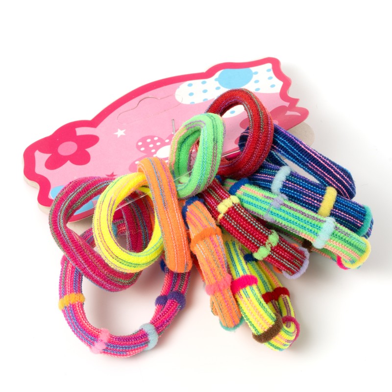 Matu gumiju komlekts  (6+6gab.) Ø4 un Ø3cm strīpainas