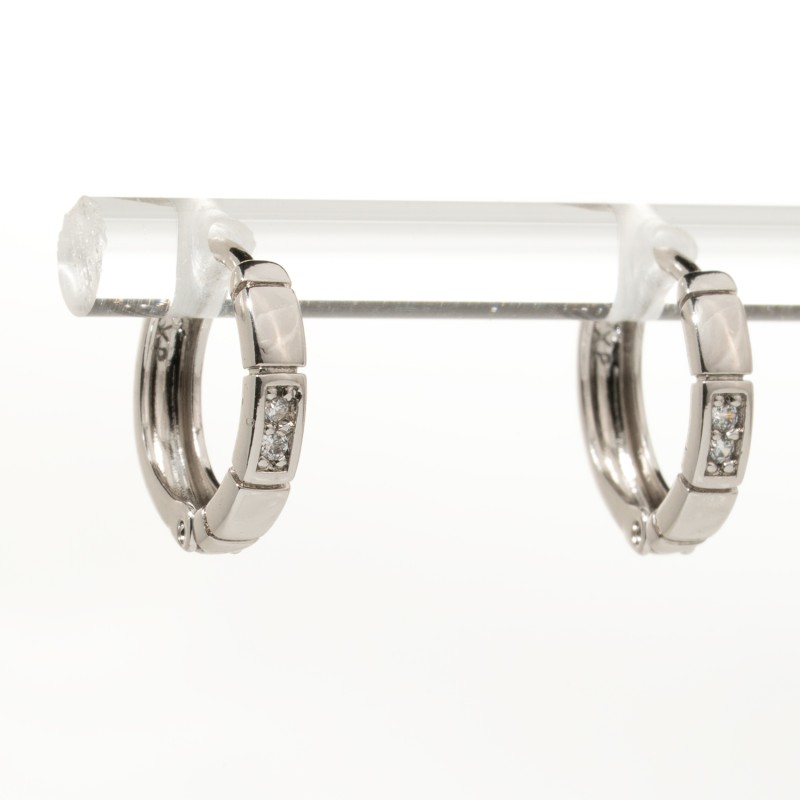 Auskari ar rodija pārklājumu (riņķi)