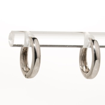 Auskari ar rodija pārklājumu (riņķi)