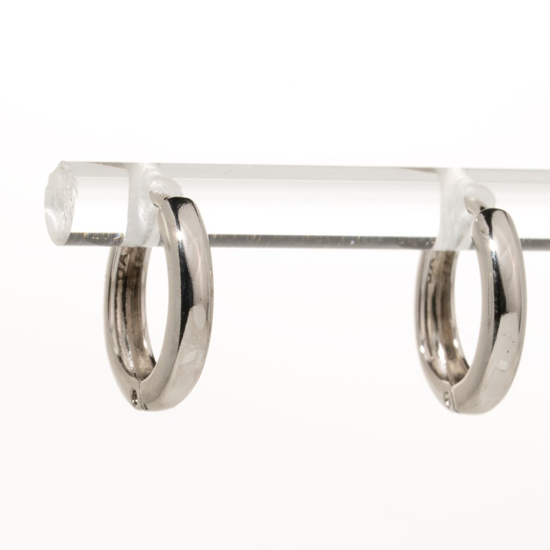 Auskari ar rodija pārklājumu (riņķi)