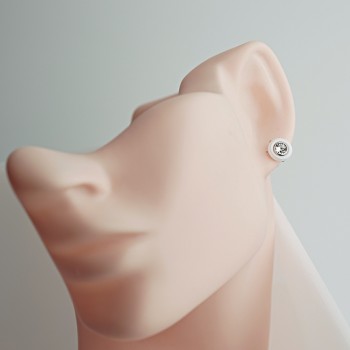 Auskari ar rodija pārklājumu un keramiku