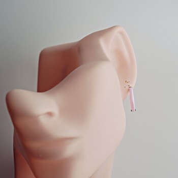 Auskari ar rodija pārklājumu un keramiku