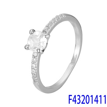 Gredzens ar rodija pārklājumu