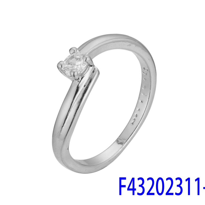 Gredzens ar rodija pārklājumu