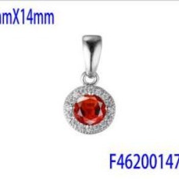 Kulons ar rodija pārklājumu