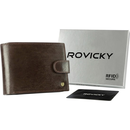 Vīriešu ādas naudas maks ROVICKY Vīriešu ādas naudas maks ROVICKY