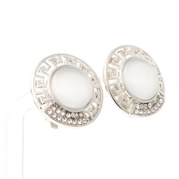 klipši ar rodija pārklājumu Fashion Yewelry