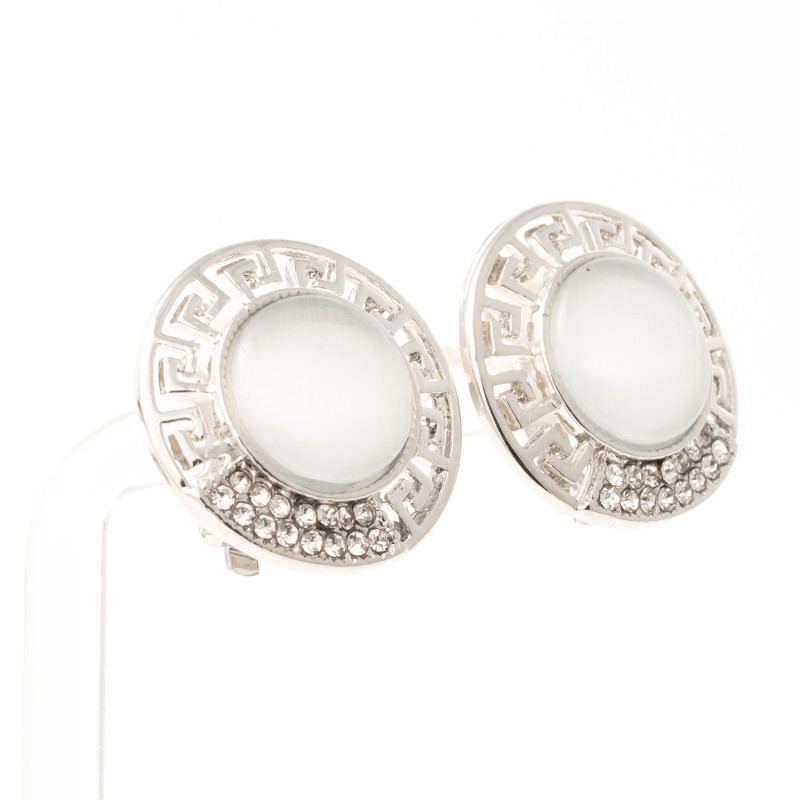 klipši ar rodija pārklājumu Fashion Yewelry