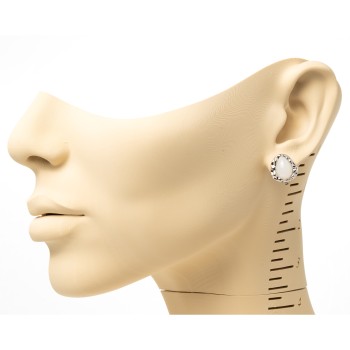 klipši ar rodija pārklājumu Fashion Yewelry