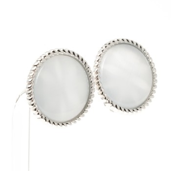 klipši ar rodija pārklājumu Fashion Yewelry