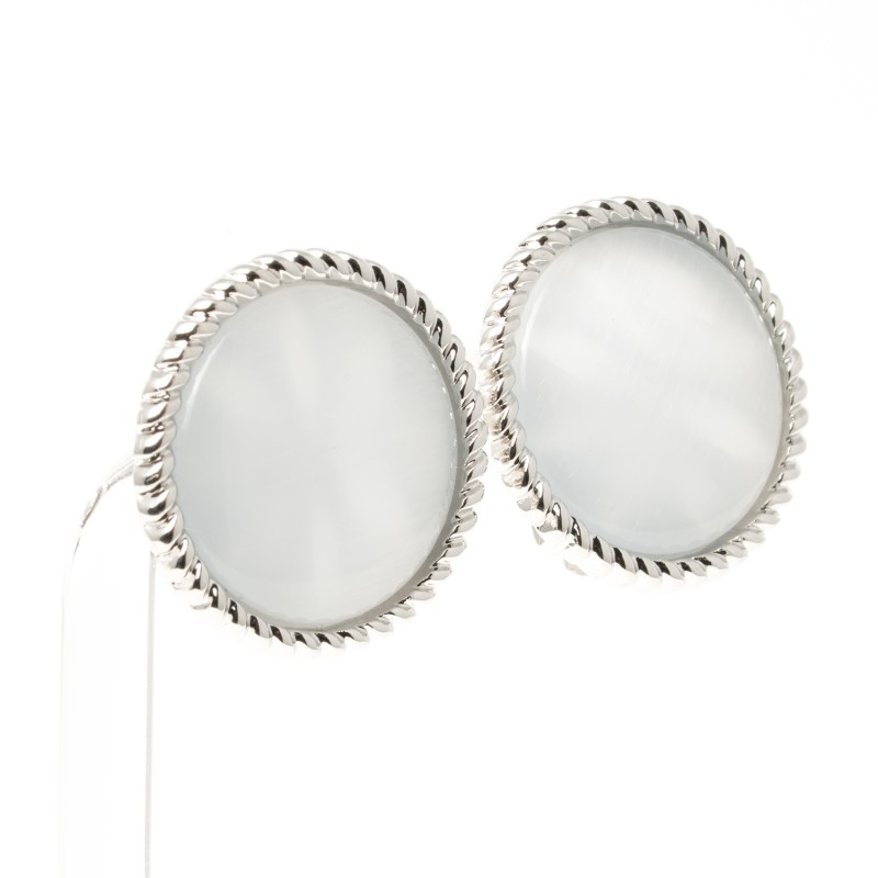 klipši ar rodija pārklājumu Fashion Yewelry